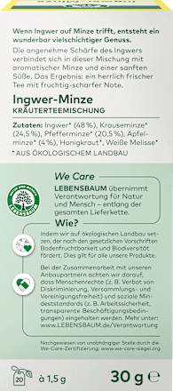 Kräutertee, Ingwer-Minze (20 Beutel) LEBENSBAUM