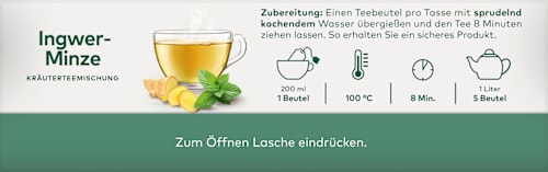 Kräutertee, Ingwer-Minze (20 Beutel) LEBENSBAUM