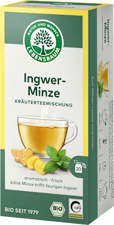 Kräutertee, Ingwer-Minze (20 Beutel) LEBENSBAUM