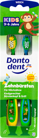 dětský zubní kartáček, 3-6 let , motiv opice Dontodent