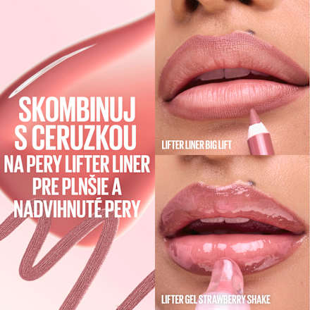 Lesk na pery LIFTER GEL 06 Strawberry Shake MAYBELLINE NEW YORK