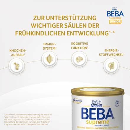 Kindermilch Supreme Junior 1+, ab 1 Jahr Nestlé BEBA