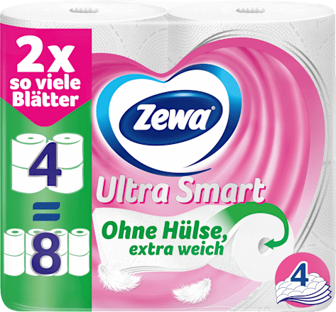 Toilettenpapier Ultra Smart 4-lagig (4x280 Blatt) Zewa