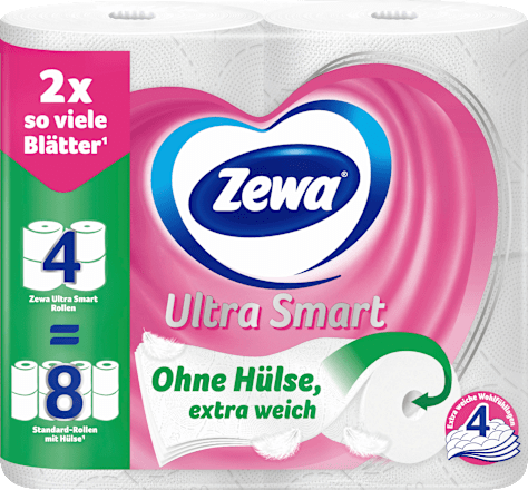Toilettenpapier Ultra Smart 4-lagig (4x280 Blatt) Zewa
