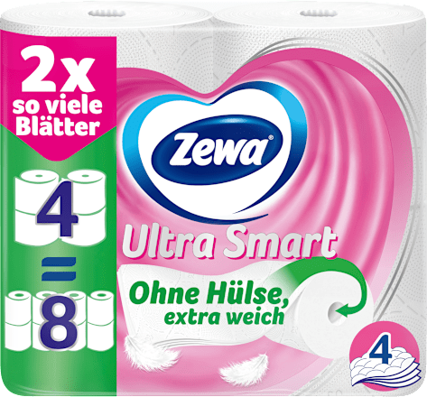 Toilettenpapier Ultra Smart 4-lagig (4x280 Blatt) Zewa