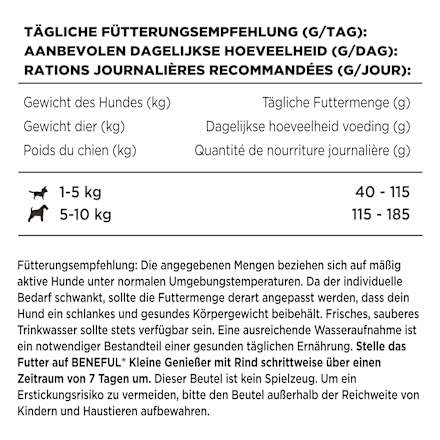 Trockenfutter Hunde mit Rind & Gartengemüse, kleine Genießer für kleine Rassen Purina Beneful