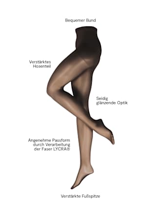 Strumpfhose Goodbye Laufmaschen Shape mandel Gr. 40/44 nur die