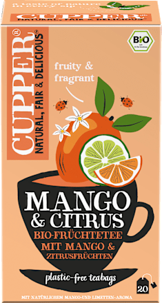 Früchtetee Mango & Citrus Organic Infusion Cupper