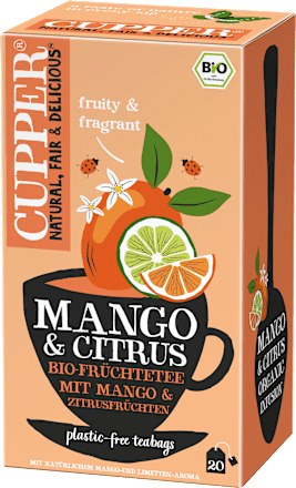 Früchtetee Mango & Citrus Organic Infusion Cupper