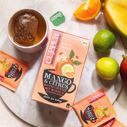 Früchtetee Mango & Citrus Organic Infusion Cupper