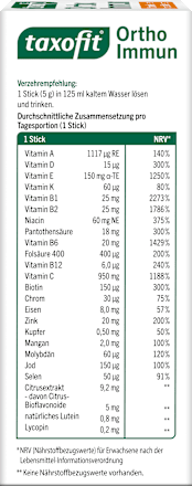 Ortho Immun Trinkgranulat Sticks 7 St taxofit