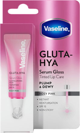 GLUTA-HYA PLUM&DEWY serum-sjaj za usne - Rosy Pink Vaseline