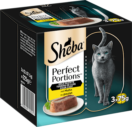 Nassfutter Katze Perfect Portions Edle Pastete mit Huhn Sheba