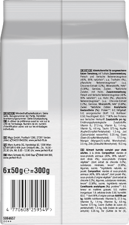 Nassfutter Katze Natural Vitality adult 1+ mit Truthahn & Huhn PERFECT FIT