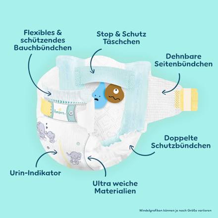 Windeln Premium Protection Gr. 3 Midi (6-10 kg), Monatsbox Pampers premium protection