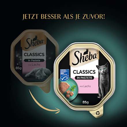 Nassfutter Katze Classics  Pastete mit Lachs Sheba