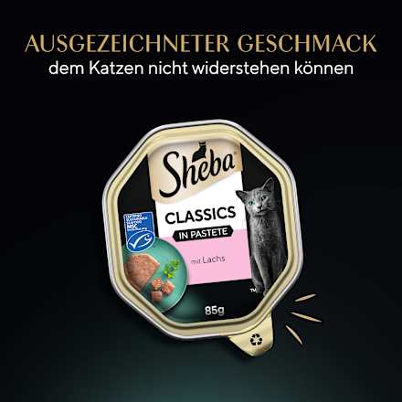 Nassfutter Katze Classics  Pastete mit Lachs Sheba