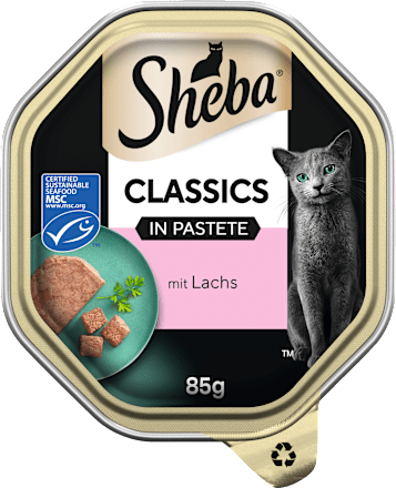 Nassfutter Katze Classics  Pastete mit Lachs Sheba
