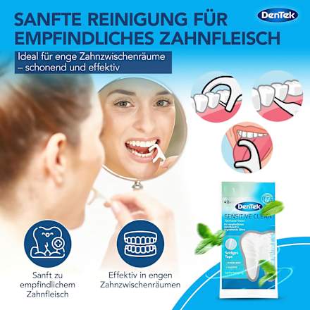 Zahnseidesticks Sensitive Clean Minze extra sanft DenTek