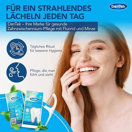 Zahnseidesticks Sensitive Clean Minze extra sanft DenTek