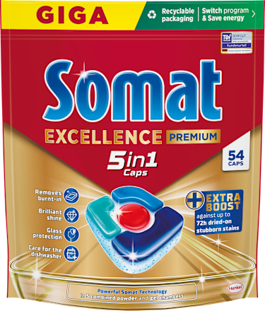 Geschirrspül-Tabs Excellence Premium 5in1 Giga-Pack Somat