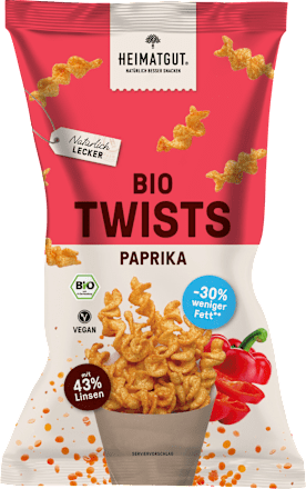 Knabbergebäck Twists Paprika HEIMATGUT