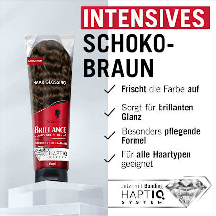 Farb-Glanzbehandlung Glossing – Schokobraun Schwarzkopf Brillance