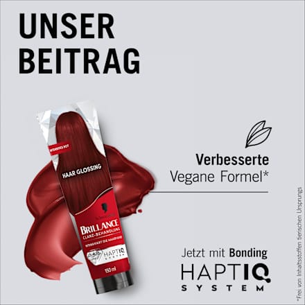 Farb-Glanzbehandlung Glossing – Intensives Rot Schwarzkopf Brillance
