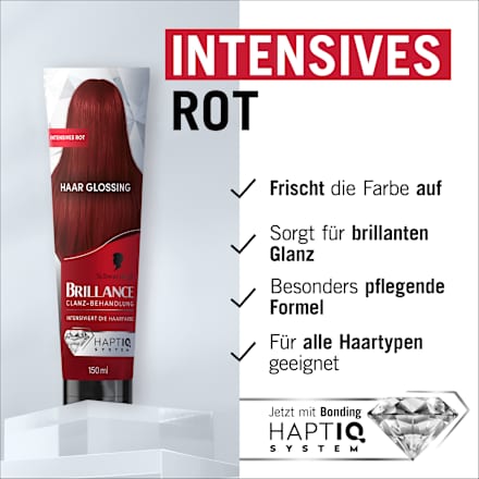 Farb-Glanzbehandlung Glossing – Intensives Rot Schwarzkopf Brillance