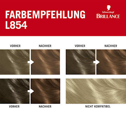 Haare Aufheller & Haarfarbe L854 Goldbraun Schwarzkopf Brillance
