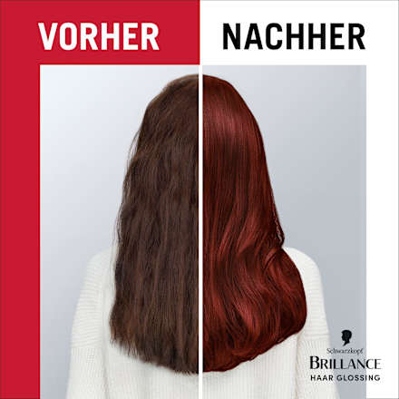 Farb-Glanzbehandlung Glossing – Intensives Rot Schwarzkopf Brillance