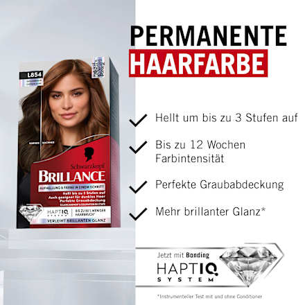 Haare Aufheller & Haarfarbe L854 Goldbraun Schwarzkopf Brillance