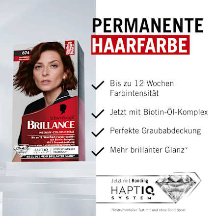 Haarfarbe Intensiv-Color-Creme 874 Samtbraun Schwarzkopf Brillance