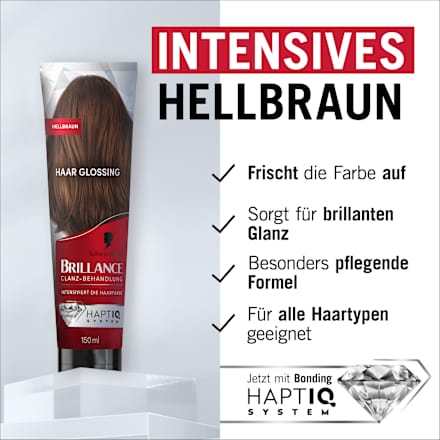 Farb-Glanzbehandlung Glossing – Hellbraun Schwarzkopf Brillance