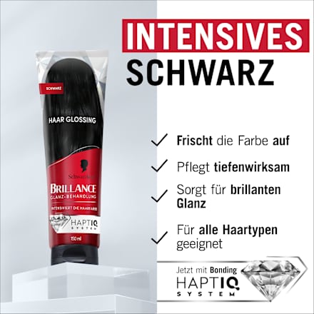 Haartönung Glanzbehandlung Glossing Schwarz Schwarzkopf Brillance