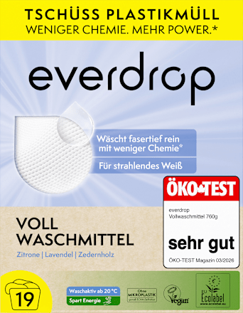 Vollwaschmittel Pulver everdrop