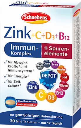 Immun-Kur Zink + C + D3 + B12 Schaebens