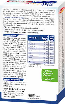 Immun-Kur Zink + C + D3 + B12 Schaebens