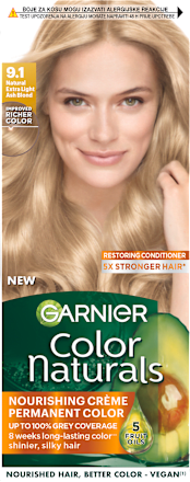 Крем - боя за коса, Nr. 9.1 Nude Extra Light Ash Blonde GARNIER Color naturals