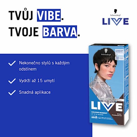 Colour Moment barva na vlasy 010 Uhlově hnědá Schwarzkopf LIVE
