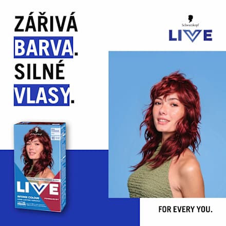 Intense Colour barva na vlasy 043 Vášnivá červená Schwarzkopf LIVE