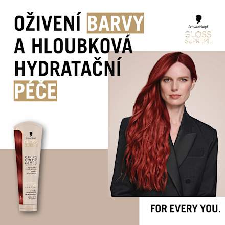 pečující barva na vlasy Color Gloss, červená Schwarzkopf GLOSS SUPREME