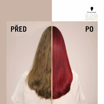 pečující barva na vlasy Color Gloss, červená Schwarzkopf GLOSS SUPREME