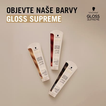 pečující barva na vlasy Color Gloss, červená Schwarzkopf GLOSS SUPREME