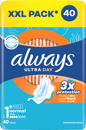 Превръзки Ultra Day с крилца, размер 1 always