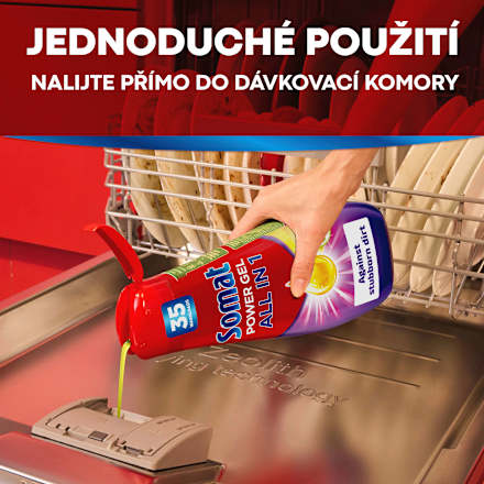 All in 1 gel do myčky Lemon & Lime 2x720ml Somat