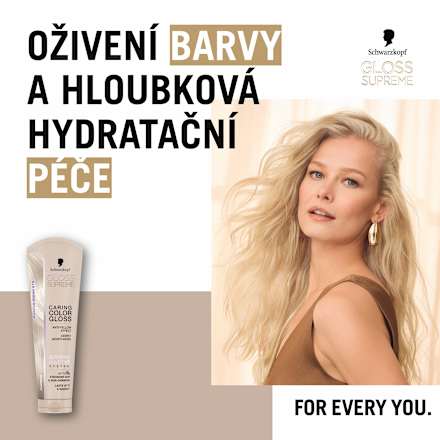 pečující barva na vlasy Color Gloss, platinová Schwarzkopf GLOSS SUPREME