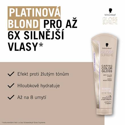 pečující barva na vlasy Color Gloss, platinová Schwarzkopf GLOSS SUPREME