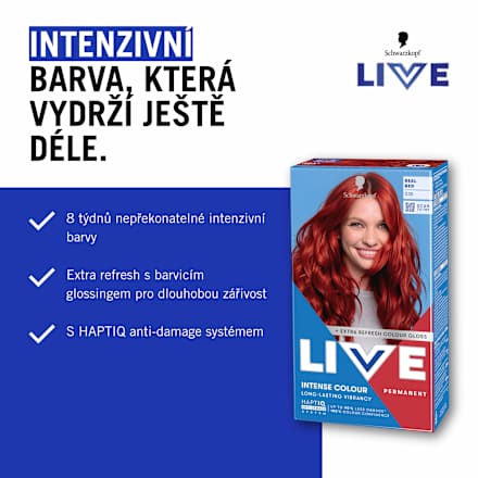 Intense Colour barva na vlasy 035 Pravá červená Schwarzkopf LIVE