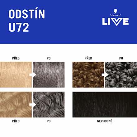 Intense Colour barva na vlasy U72 Šedivá stříbrná Schwarzkopf LIVE